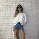 shorts sfrangiato denim